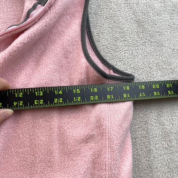 Old Navy Women's Fleece Vest Medium Full Zip Pink Outdoors Casual - Picture 5 of 8